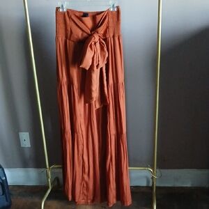 Chic Wide Leg Rust Pants
